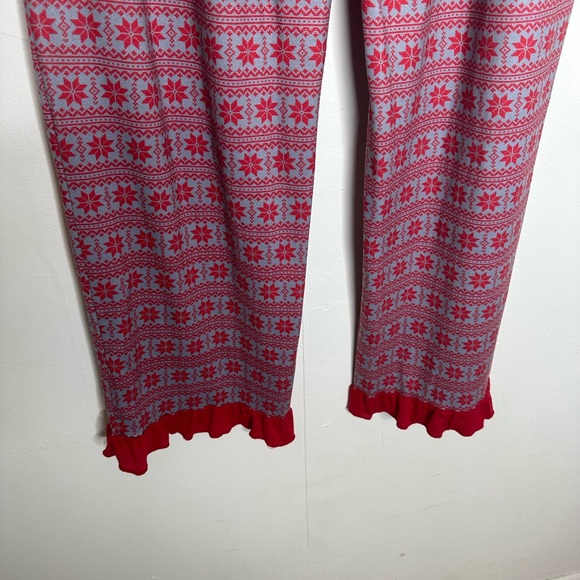 Simply Southern Poinsettias Print Christmas Pajama Pants - Picture 7 of 7